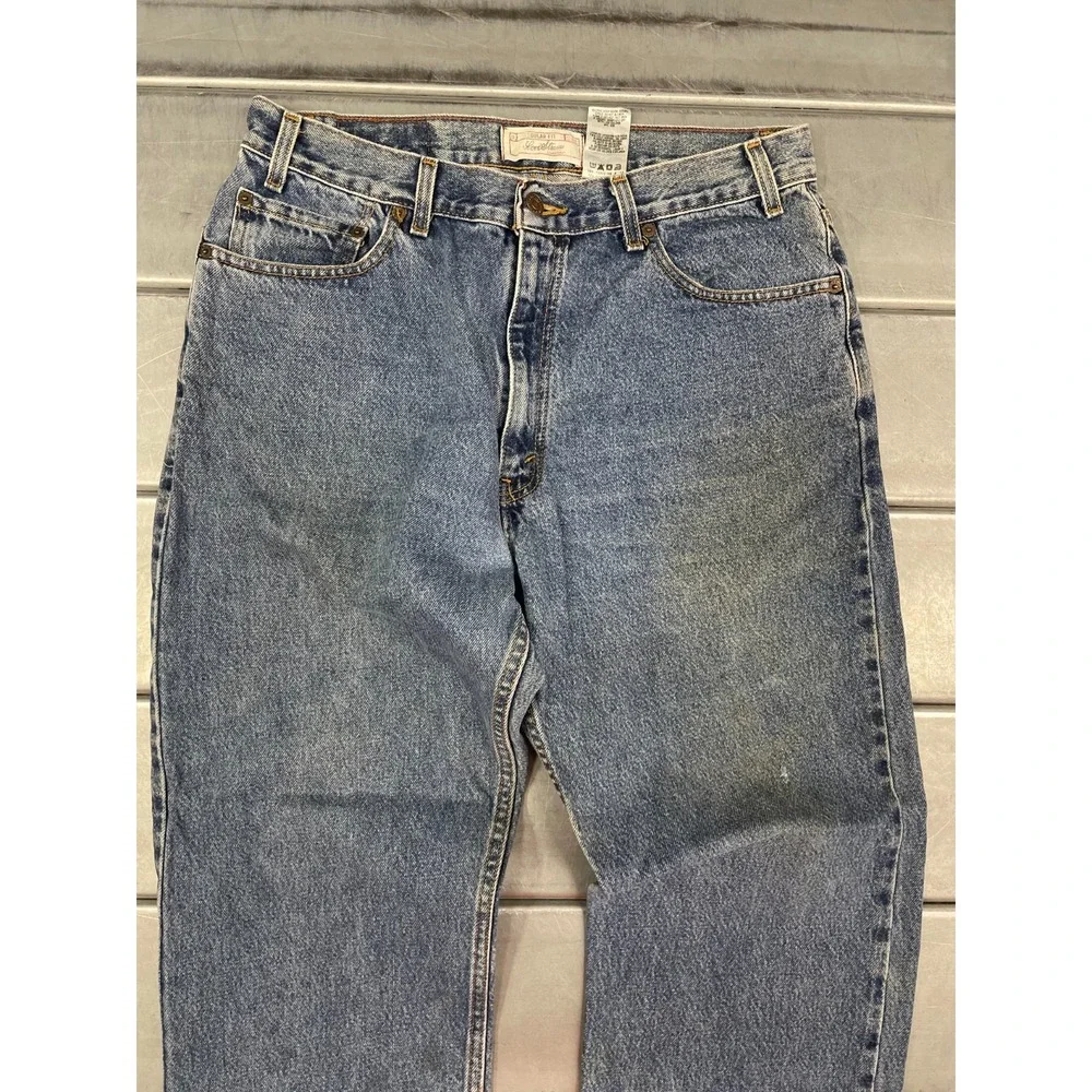 Signature Levis Jeans 33X30‎ Blue Medium Wash Denim Regular Straight 100% Cotton